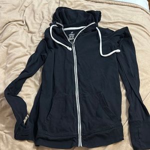 Black zip up hoodie